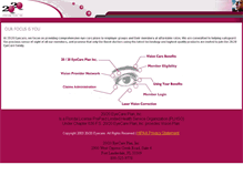 Tablet Screenshot of 2020eyecareplan.com